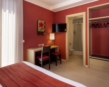 Comfort room at the Hotel Porto Antico in Genoa